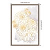 Amanti Art Dahlia bouquet in gold and grey by Rosana Laiz Blursbyai Canvas Wall Art Print Framed 16 x 23-in. - 4 of 4