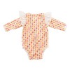 Ola! Otter Ruffle Full Sleeve Bodysuit - Indian Flora White - 3 of 4