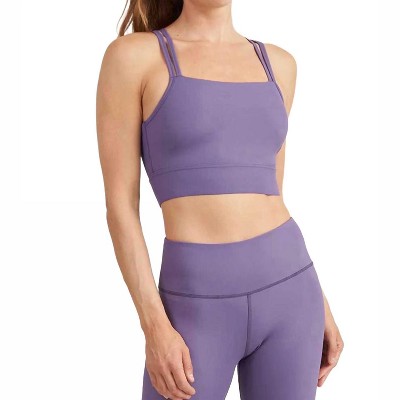 Women's Strappy Square Neck Sports Bra - THRIVE SOCIETE