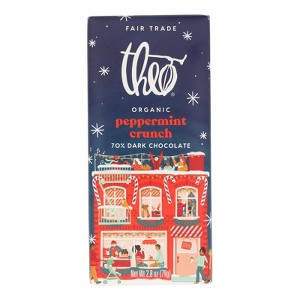 Theo Chocolate - Bar Pprmt Crunch 70% - Case of 12-2.8 OZ - 1 of 3
