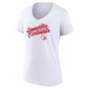 NCAA Louisville Cardinals Women's V-Neck White T-Shirt - 2 of 3