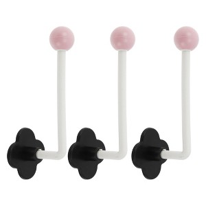 Unique Bargains Durable Adhesive Ball Headband Holder Organizer 3 Pcs - 1 of 4