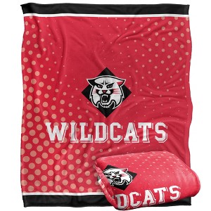 Davidson College Logo Dots Silky Touch Blanket White 50x60 - 1 of 4