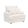 NicBex Couches for Living Room 39" Single Chaise Lounge Chair Corduroy Upholstered Sofa Sleeper Chair with Ottoman and Cup Holders - 4 of 4