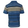 Gioberti Mens Multiple Stripe Polo Shirt With Pocket - Short Sleeve Yarn Dye - 2 of 2