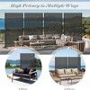 Metal Privacy Screen, Freestanding Outdoor Indoor Divider,Decorative Privacy Screen Panels for Balcony Patio Garden-The Pop Home - 3 of 4