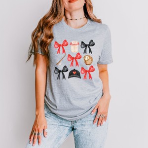 Simply Sage Market Coquette Baseball Red Chart Short Sleeve Tee - 1 of 4