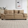 TiramisuBest Corduroy Sofa Sleeper Couch Loveseat Sofa with Pillows Comfy Upholstered Deep Seat Sofa for Bedroom, Modular Sectional Sofa wit - 4 of 4