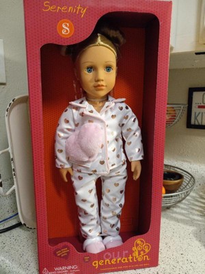 Our Generation Serenity With Heart Polka Dot Pajama Outfit 18 Slumber  Party Doll : Target