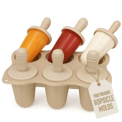 Baby Popsicle Mold, Baby Teething Popsicle Mold Silicone, 6-Cavity Infant & Toddler Ice Pop Molds, Baby Popsicle Teether, BPA-Free, Dishwasher Safe