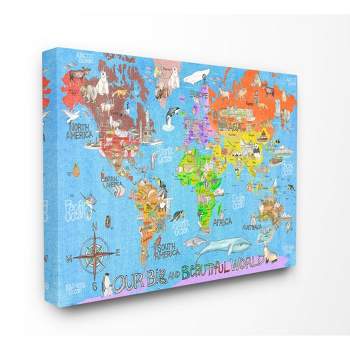Stupell Industries Our Big Beautiful World Map