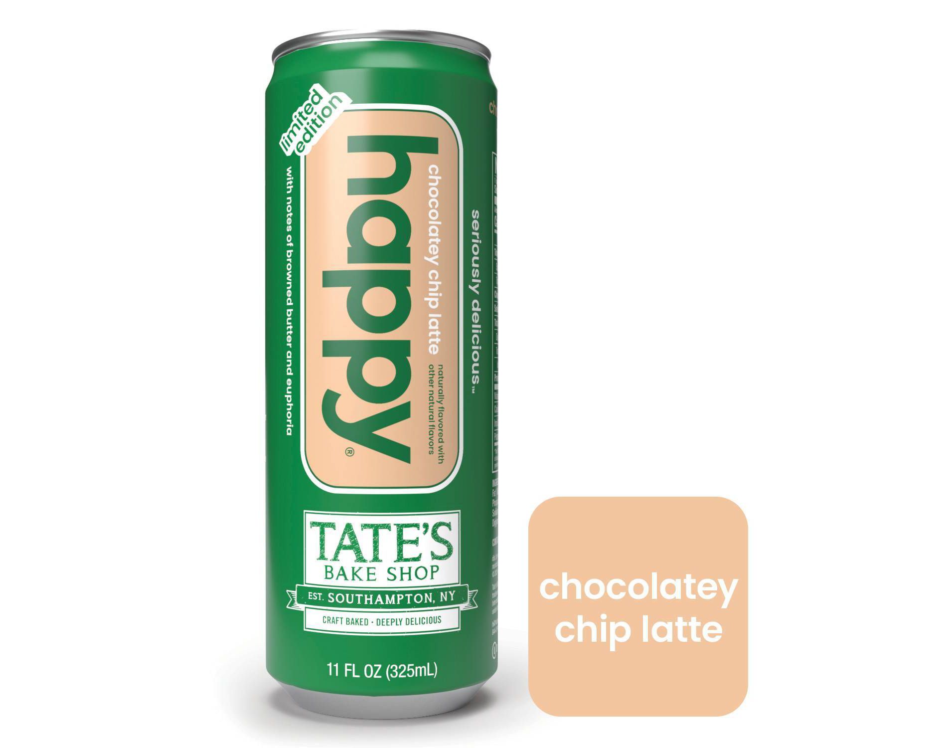 Happy Tate's Chocolate Chip Latte RTD - 11 fl oz