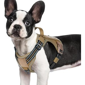 rabbitgoo Dog Harness Small Sized No Pull, l Handle, for Easy Walking and Training, Brown, S - 1 of 1