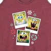 Women's - SpongeBob SquarePants - Christmas Photo Collage Graphic Racerback Tank - 2 of 4