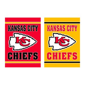 Evergreen Kansas City Chiefs House Flag 28 x 44 Inches Outdoor Decor for Homes and Gardens - 1 of 2