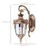 YIYIBYUS Waterproof and Antirust Outdoor Wall Lamp Glass Shade - 4 of 4