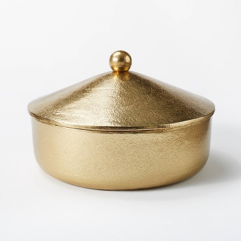 Short Brass Canister - Threshold™ designed with Studio McGee - image 1 of 4