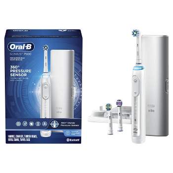 Oral-B Genius 7500 Power Rechargeable Electric Toothbrush - White