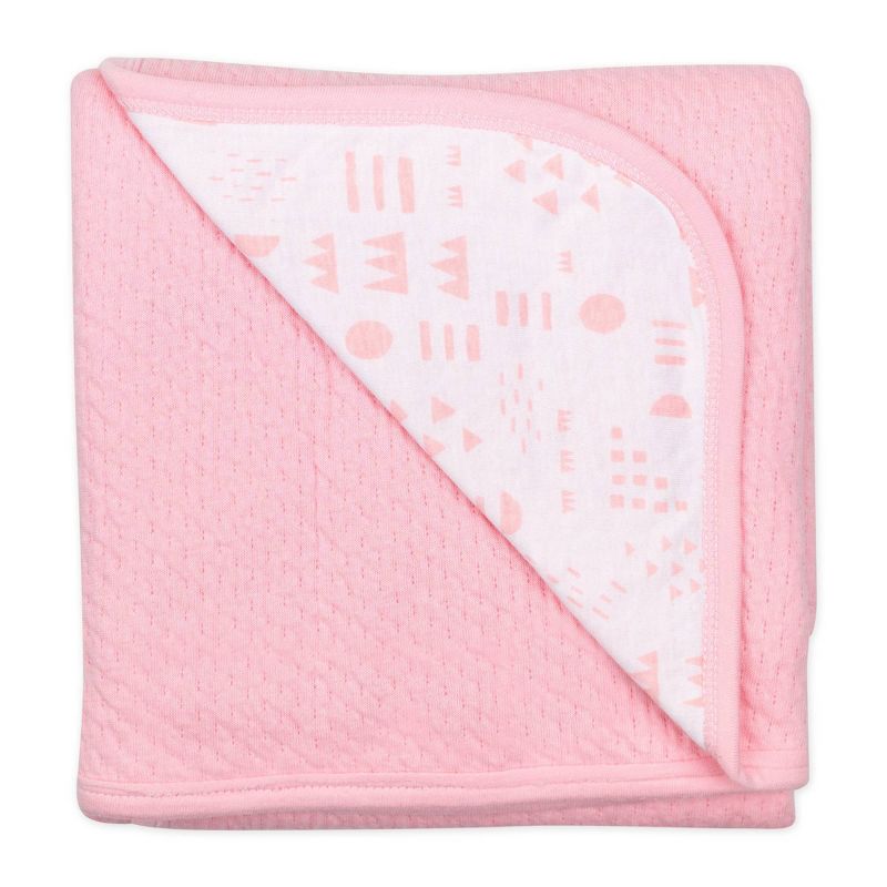 Honest Baby Organic Cotton Reversible Mini-Quilted Receiving Blanket, 1 of 5