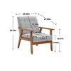 Vatros Mid-Century Modern Accent Chair,Armchair for Living Room - 2 of 4