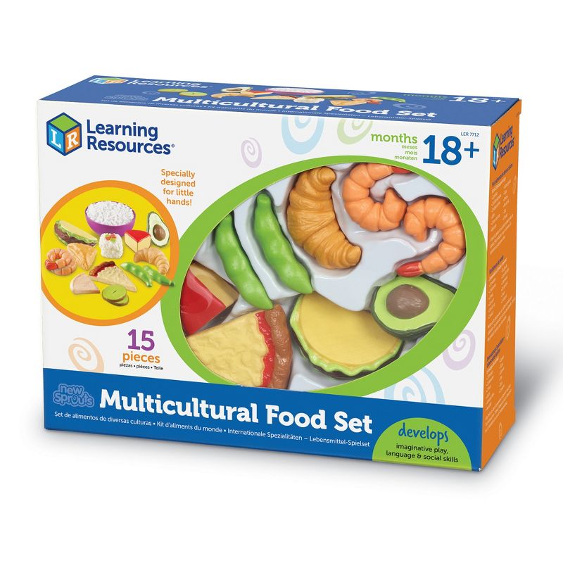 Learning Resources New Sprouts Multicultural Food Set, 15 Pieces, Ages 18 mos+, 4 of 6