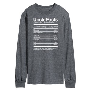 Men's - Instant Message - Uncle Facts Long Sleeve Graphic T-Shirt - 1 of 4