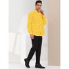 INSPIRE CHIC Men's Long Sleeves Button Down Polka Dots Shirt - 4 of 4