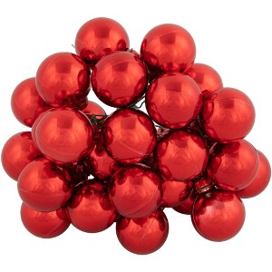 Northlight 6.75" Shiny Red Shatterproof Ball Ornament Christmas Pick - 1 of 4