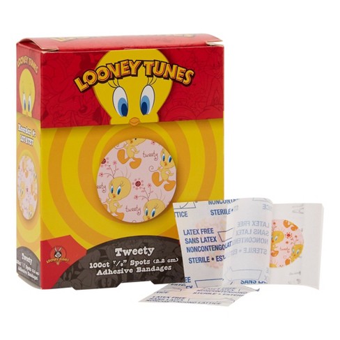 Looney Tunes Adhesive Spot Bandage, 7/8 In, 100 Count, 1 Pack : Target