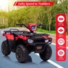 12V Kids Ride on ATV for Toddlers,High/Low Variable Speed Ride on Electric Vehicle,w/Led Lights,Music - 4 of 4