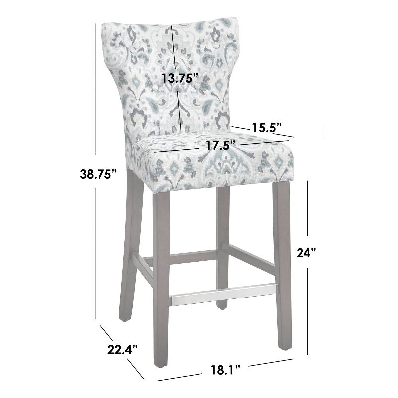 24" Set of 2 Langdon Counter Height Barstools - Buylateral, 5 of 6