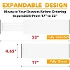 Set of 6 Bamboo Drawer Dividers , 4.65” High, Expandable Organizers for Clothing,Adjustable (17-22" Sizes) - SpaceAid® - 3 of 4