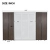 ModernLuxe Queen Size Murphy Bed Wall Bed Frame, Wooden Storage Cabinet Bed with Storage Shelves and Doors - 4 of 4