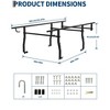 1000 LBS Ladder Rack for Truck, 49"-64" Adjustable Truck Bed Width, Contractor Ladder Pickup Lumber Utility Kayak Full Size Rack - 4 of 4