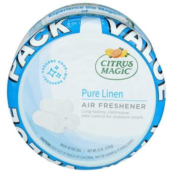 Citrus Magic Solid Air Freshener - Pure Linen - 2pk