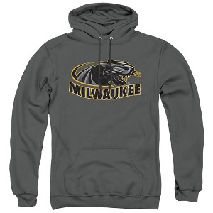 University of Wisconsin-Milwaukee Official Distressed Primary Logo Adult Pull-Over Hoodie - 1 of 4