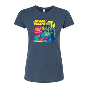 Women's - Star Wars - Boba Fett Bounty Hunter Fitted Graphic T-Shirt - 1 of 2