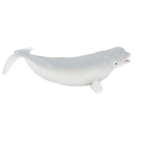 Collectible Wildlife Gifts | Whale, Beluga,  Cetacean, Marine Mammal, Museum Quality, Hand Painted, Rubber Animal,  Toy , Gift,   7"   CH321 BB132 - 1 of 4
