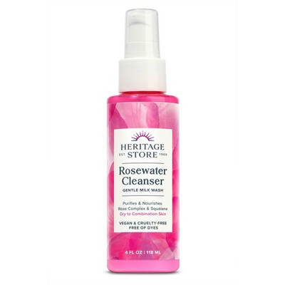 Heritage Store Rosewater Cleanser - 4 fl oz