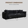 CAVINAS Single Sofa Accent Chair Fabric Cotton Linen Chair Modern Upholstered 1-seater Sofa Couch for Apartment and the Living Room - 2 of 4