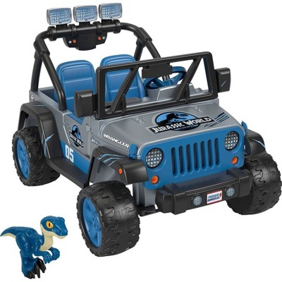 Power Wheels Jurassic World Dino 12v Explorer Wrangler Jeep Ride-on : Target