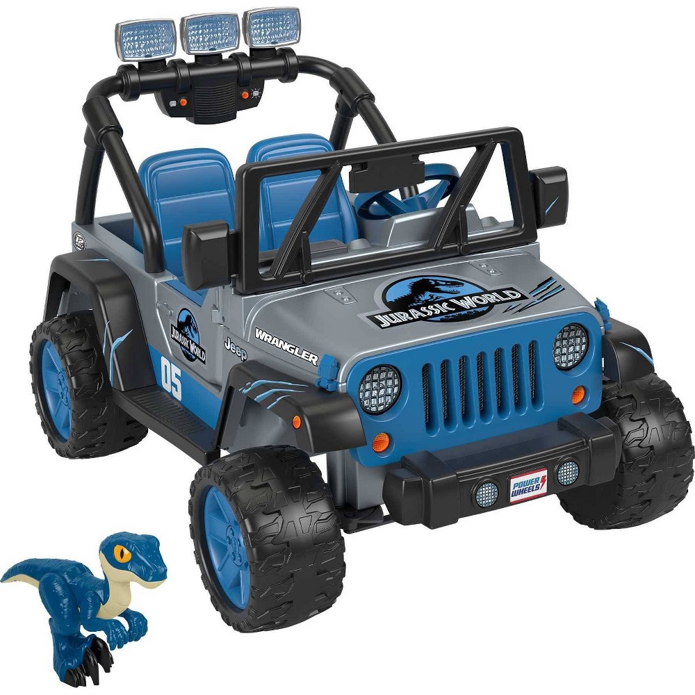 Power Wheels Jurassic World Dino 12V Explorer Wrangler Jeep Ride-On