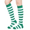 Striped Patterned Knee High Socks from the Sock Panda (Women's Sizes, Adult Medium) - Kelly Green and Black - 3 of 3