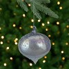 Northlight 4.5-Inch Silver Iridescent Glass Onion Christmas Ornament - 2 of 3