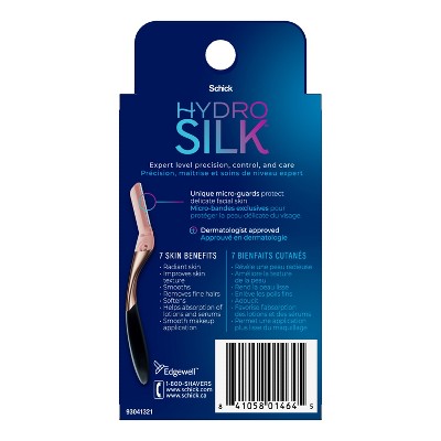 Schick Women&#39;s Hydro Silk Dermaplaning Wand Razor Blade Refills - Trial Size - 3ct