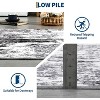 Abstract Runner Rug, Washable Stain Resistant Carpet with Non-Slip Backing, Low Pile Floor Cover for Kitchen Hallway Laundry Bedroom - 2 of 4