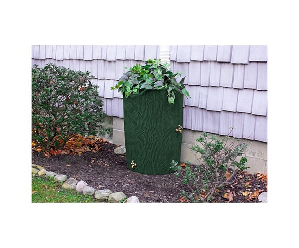 Impressions Bark 50 Gallon Rain Saver - Green - Good Ideas