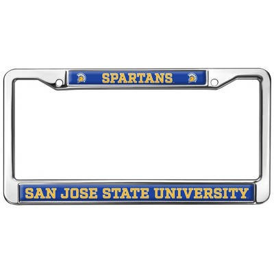 San Jose State Spartans Full Size Standard License Plate Metal Frame