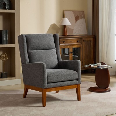 CENGHU 26.18" Wide Modern Accent Chair, High Back Reading Chair, Upholstered Armchair, for Living Room, Bedroom, Reading Room, Office