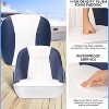 coucheta Premium Pontoon Boat Captain Seat, Waterproof Captain Bucket Seat with Curved Armrest, Thickened Sponge, Comfort Sailing Boatseat - 3 of 4